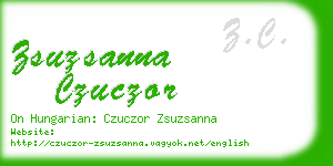 zsuzsanna czuczor business card